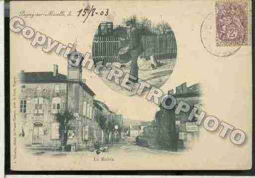 Ville de PAGNYSURMOSELLE Carte postale ancienne