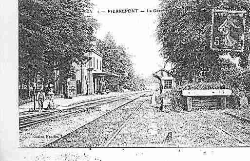 Ville de PIERREPONT Carte postale ancienne