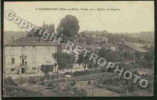 Ville de PIERREPONT Carte postale ancienne