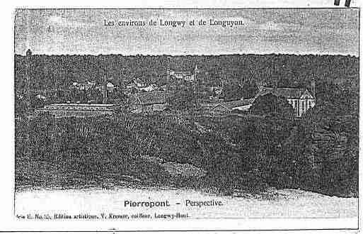 Ville de PIERREPONT Carte postale ancienne