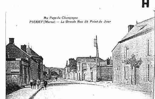 Ville de PIERRY Carte postale ancienne