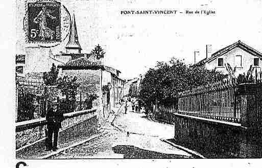 Ville de PONTSAINTVINCENT Carte postale ancienne