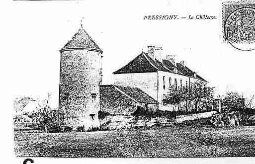 Ville de PRESSIGNY Carte postale ancienne