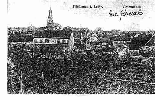 Ville de PUTTELANGEAUXLACS Carte postale ancienne