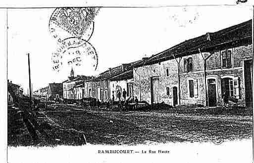 Ville de RAMBUCOURT Carte postale ancienne