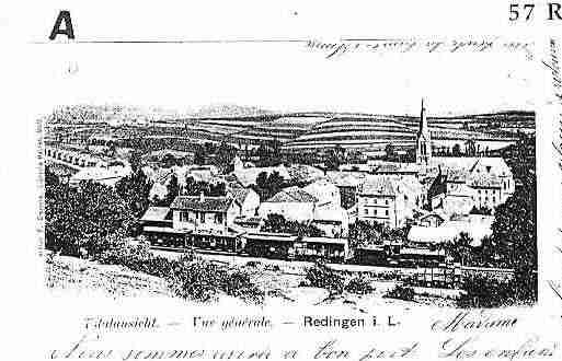 Ville de REDANGE Carte postale ancienne