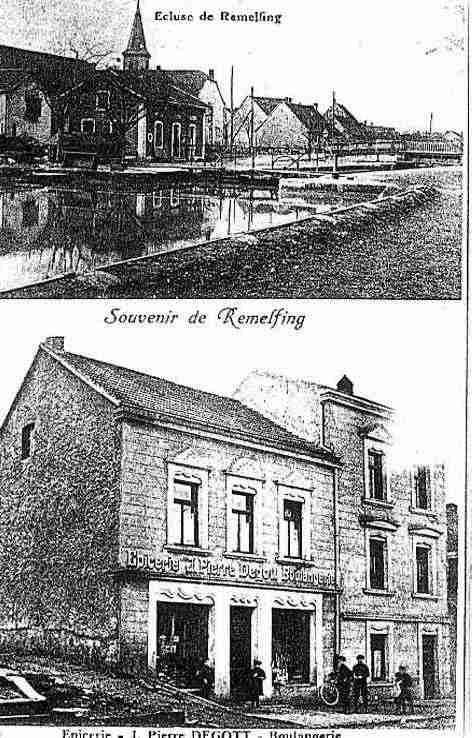 Ville de REMELFING Carte postale ancienne