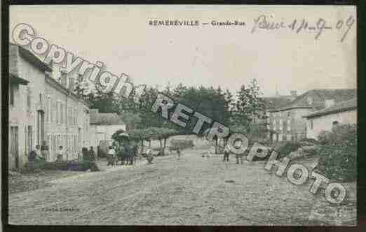 Ville de REMEREVILLE Carte postale ancienne