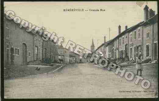 Ville de REMEREVILLE Carte postale ancienne