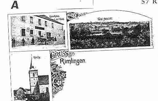 Ville de RIMLING Carte postale ancienne