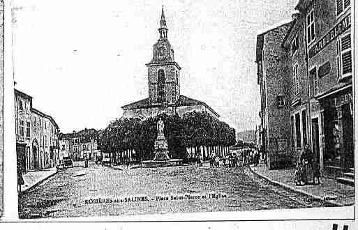 Ville de ROSIERESAUXSALINES Carte postale ancienne