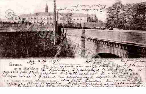 Ville de SABLON Carte postale ancienne