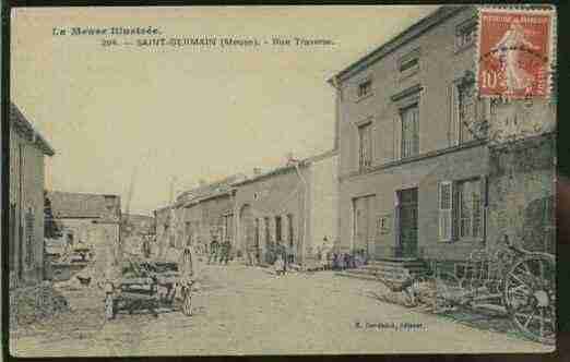 Ville de SAINTGERMAINSURMEUSE Carte postale ancienne