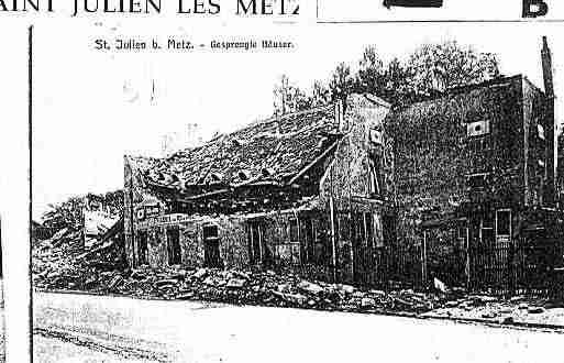 Ville de SAINTJULIENLESMETZ Carte postale ancienne