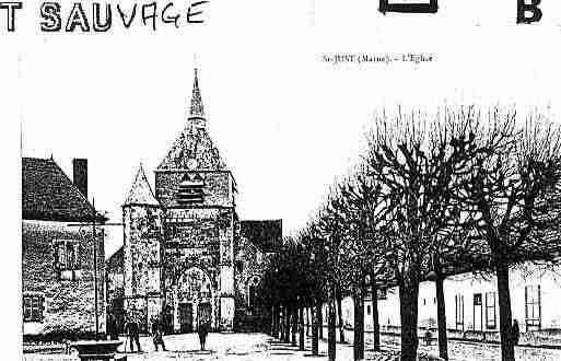 Ville de SAINTJUSTSAUVAGE Carte postale ancienne