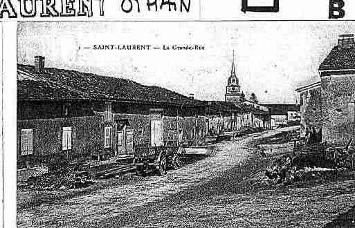 Ville de SAINTLAURENTSUROTHAIN Carte postale ancienne