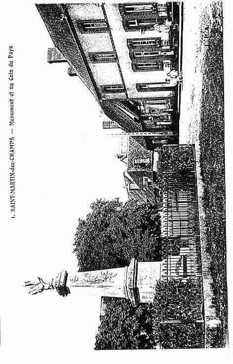 Ville de SAINTMARTINAUXCHAMPS Carte postale ancienne