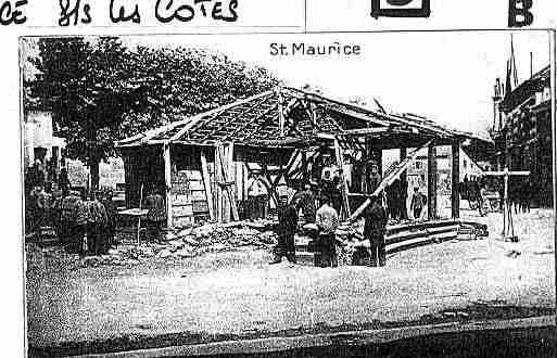 Ville de SAINTMAURICESOUSLESCOTES Carte postale ancienne