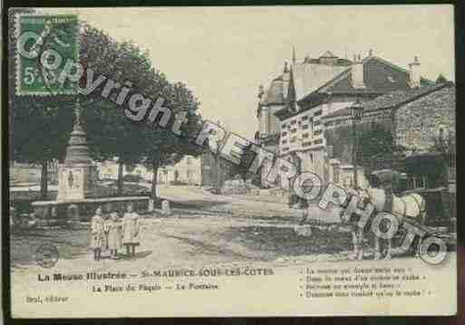 Ville de SAINTMAURICESOUSLESCOTES Carte postale ancienne