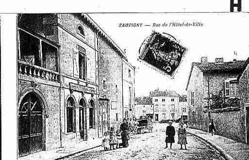 Ville de SAMPIGNY Carte postale ancienne