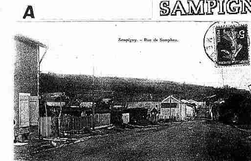 Ville de SAMPIGNY Carte postale ancienne