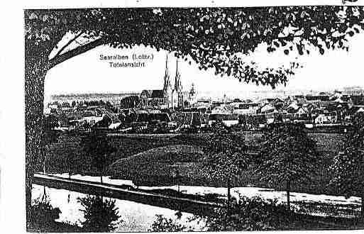 Ville de SARRALBE Carte postale ancienne