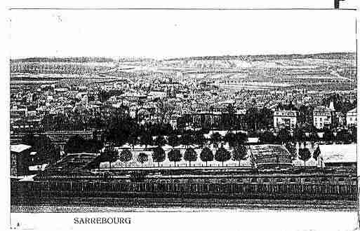 Ville de SARREBOURG Carte postale ancienne