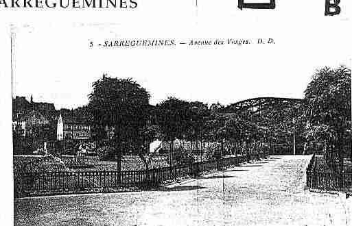 Ville de SARREGUEMINES Carte postale ancienne