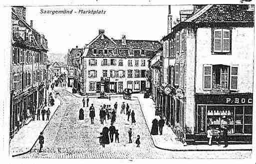 Ville de SARREGUEMINES Carte postale ancienne