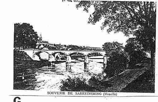 Ville de SARREINSMING Carte postale ancienne