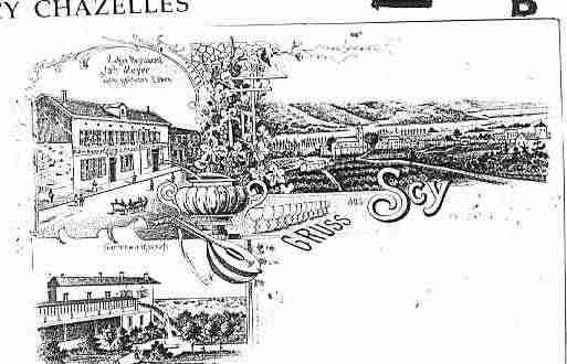 Ville de SCYCHAZELLES Carte postale ancienne