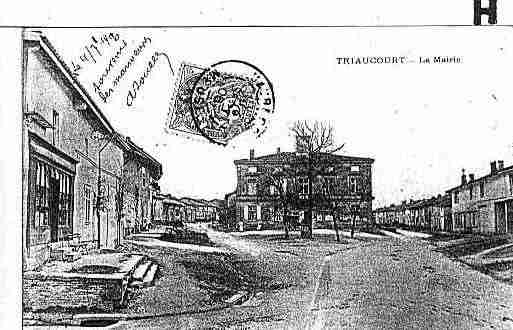 Ville de TRIAUCOURT Carte postale ancienne