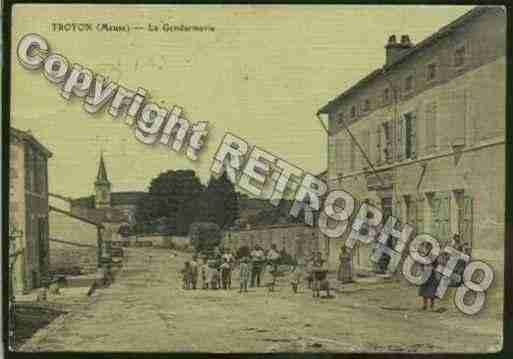 Ville de TROYON Carte postale ancienne