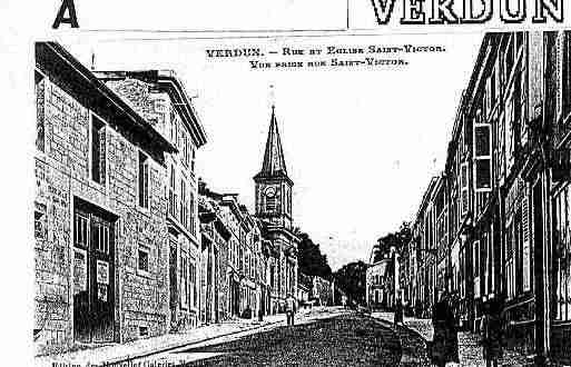 Ville de VERDUN Carte postale ancienne