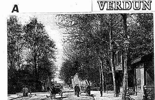 Ville de VERDUN Carte postale ancienne