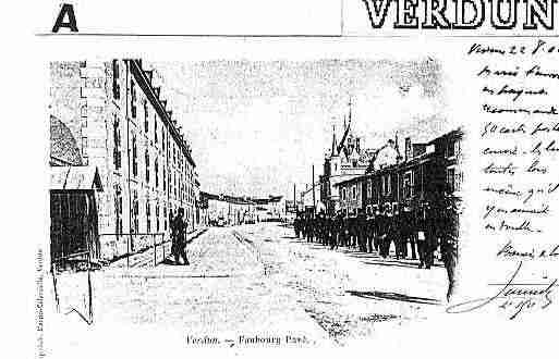 Ville de VERDUN Carte postale ancienne