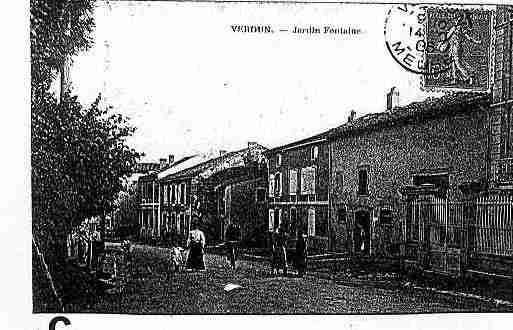 Ville de VERDUN Carte postale ancienne