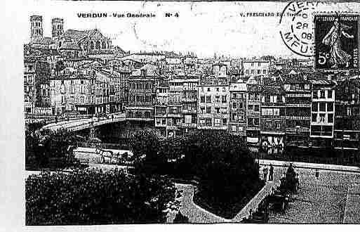 Ville de VERDUN Carte postale ancienne