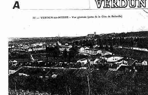 Ville de VERDUN Carte postale ancienne