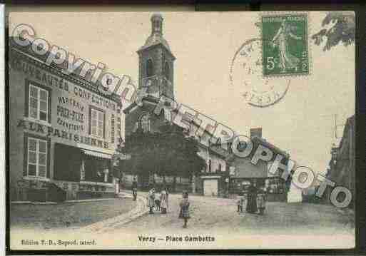 Ville de VERZY Carte postale ancienne