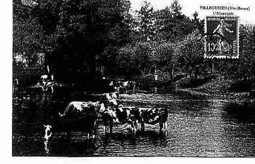 Ville de VILLEGUSIENLELAC Carte postale ancienne