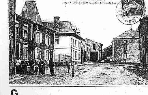 Ville de VILLERSLAMONTAGNE Carte postale ancienne