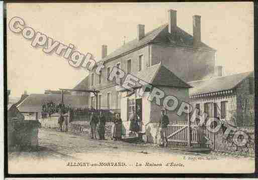 Ville de ALLIGNYENMORVAN Carte postale ancienne