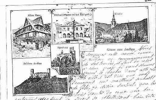 Ville de ANDLAU Carte postale ancienne