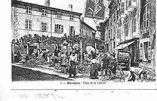 Ville de BEAUJEU Carte postale ancienne