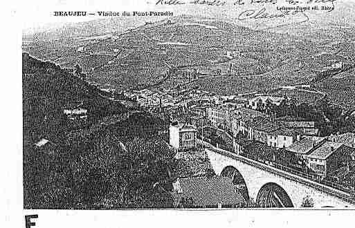 Ville de BEAUJEU Carte postale ancienne