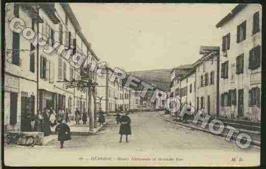 Ville de BEHOBIE Carte postale ancienne