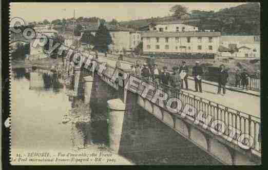 Ville de BEHOBIE Carte postale ancienne