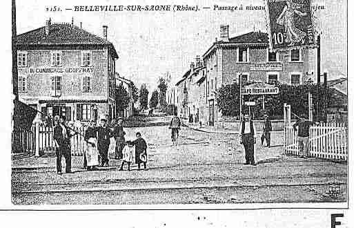 Ville de BELLEVILLE Carte postale ancienne