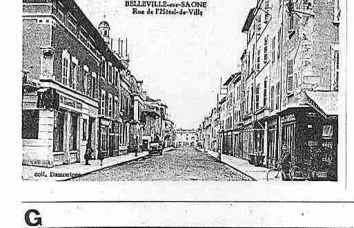 Ville de BELLEVILLE Carte postale ancienne